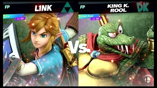 Super Smash Bros Ultimate Amiibo Fights – Link vs the World #72 Link vs K Rool