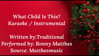 What Child Is This Karaoke Orchestra Traditional with Lyrics Christmas Carols