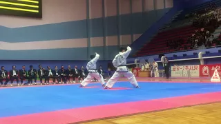 2017 ITF World Championships 4th Dan Men's Patterns Final - CAMBODIA VS DPRK