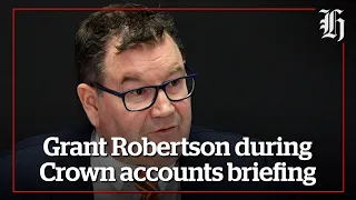 Grant Robertson during Crown accounts briefing | nzherald.co.nz