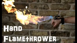 DIY HAND FLAMETHROWER - EASY TO BUILD! (one hand control)