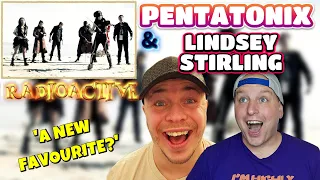 "A new favorite" Pentatonix - Radioactive (Lindsey Stirling) | Reaction!!