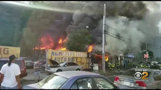 3 Firefighters Injured In Bronx Auto Shop Blaze