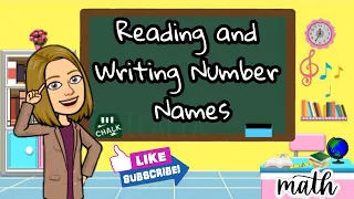 READING AND WRITING NUMBER NAMES | MATH 1 & 2 | Teacher Lee YT