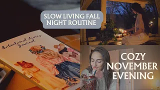 Fall Night Routine | Cozy Peaceful Aesthetic | Self Care Motivation