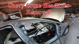 Chevrolet Cruze 2011-2014: Headliner Removal Tips.