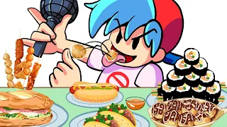 MUKBANG vs Friday Night Funkin Boyfriend -  FNF ANIMATION MUKBANG