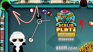 Berlin trophy Maxxed 🏆 ~ 840 million coins | 8 ball pool | unknown gamer 8bp