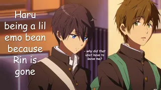 Haru misses Rin (RinHaru scenes) | Free! Starting Days [sub]