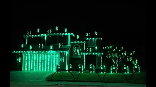 The Matrix (Ending Scene) 2021 Halloween Light Show with "Wake Up" by Rage Against the Machine