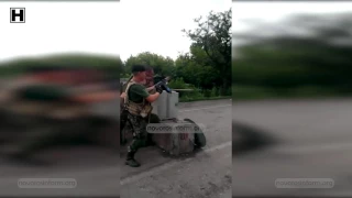 Архив  Украинские военные на блокпосту в Карловке