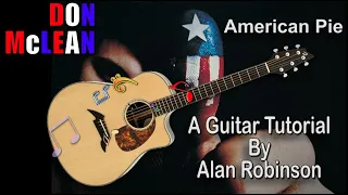 American Pie - Don Mclean - Acoustic Guitar Tutorial (2022 version Ft. my son Jason on lead etc.)