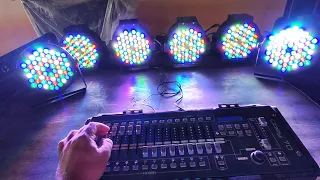 Mesa DMX Chauvet Obey 70 ribalta mooving makpro canhão AAATOP 60 leds