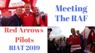 Meeting the RAF Red Arrows Pilots at Riat 2019