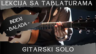 Indexi - Balada (solo cover + tablature)