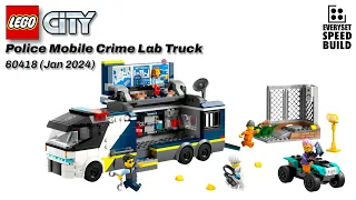 LEGO City - Police Mobile Crime Lab Truck - 60418 Speed Build