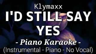 I'd Still Say Yes - Klymaxx (Piano Karaoke)🎤