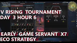 V Rising Hardcore Tournament Hour 6  - Strategies  - Servants - The Eco of Hardcore  - Theory Craft