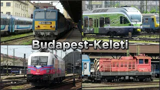 Vonatok Budapest-Keleti pályaudvaron/Trains at Budapest-Keleti station 2024 (4K)