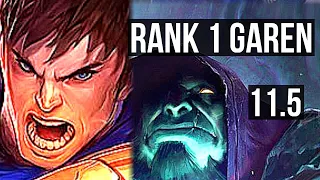 GAREN vs YORICK (TOP) (DEFEAT) | Rank 1 Garen, 15/4/6 | BR Challenger | v11.5