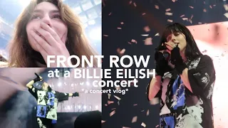 HOW I GOT FRONT ROW AT A BILLIE EILISH CONCERT *a concert vlog*