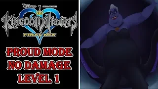 Kingdom Hearts - Ursula I Boss Fights - Proud Mode No Damage Level 1