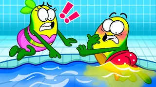 Embarrassing Waterpark Moments 🏊🏼‍♂️ Vacation Funny Stories by Avocado Couple Vlogs 🥑🥑