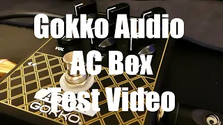 gokko audio acbox test video