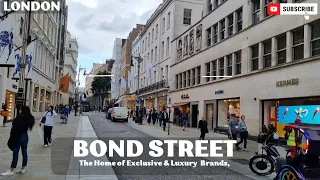 London  | BOND Street 4K Walking Tour | The Home of Exclusive & Luxury  Brands July 2023