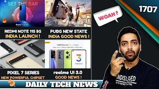 PUBG New State Good News😎,Redmi Note 11S 5G India,Pixel 7😍,WhatsApp Documents,Dimensity 9000 Phone