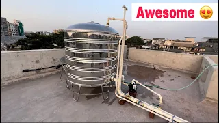 Awesome Water tank and plumbing work