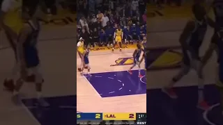 LeBron James scores on Wiggins (Lakers vs Warriors 2023 game 6 playoffs)