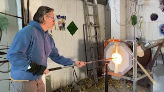 Friday Art Break   Mars & Kip make a blown glass holiday ornament