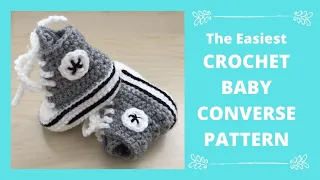 Crochet Converse Baby Booties