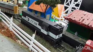 mostrando minha coleção de locomotivas