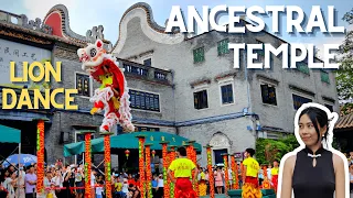 Lion Dance Show in the Ancestral Temple