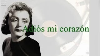 Édith Piaf - Adieu Mon Coeur - Subtitulado al Español