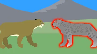 Mountain Lion vs Snow Leopard
