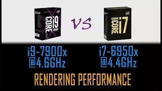i7-6950x vs i9-7900x | OC VS OC | Rendering Performance Comparsion
