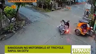 Balitang Amianan: Banggaan ng Motorsiklo at Tricycle, Sapul sa CCTV