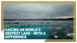 Ice Sailing on the world's deepest lake