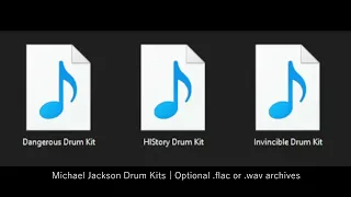 Michael Jackson DRUM KITS! (Dangerous, History, Invincible) PREVIEW