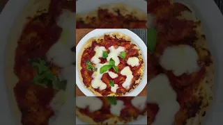 air fryer home made pizza.  Full recipe inside #shorts #pizza #airfryer #recipe