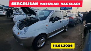 Sergeli mashina bozor Matiz Spark narxlari 14.01.2024