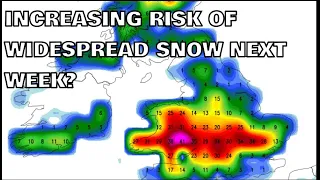Increasing Risk of Widespread Snow Next Week? 8th January 2024