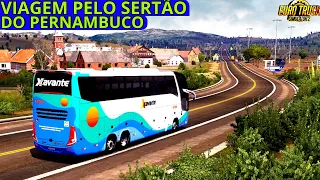 Ônibus viagem  pelo Sertão de Pernambuco: Saindo de Petrolina a Salgueiro no Euro truck simulator 2!