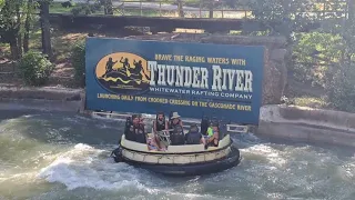 Thunder River at Six Flags St. Louis - Off-Ride POV