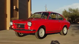 1967 Fiat Abarth 1000 OTR Coupe in Red Paint & Engine Sound on My Car Story with Lou Costabile