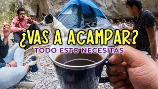 Todo lo que necesitas para ACAMPAR ✅ que no te falte nada ⛺ TIPS Y MÁS