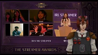 Robcdee drinks from Ludwig's boot during The Streamer Awards 2024